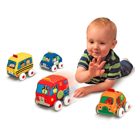 Melissa & Doug Pull-Back Vehicles Baby and Toddler Toy 9168